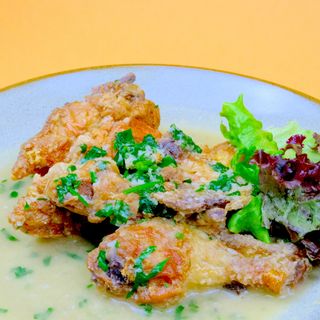   cocoșel crocant la bardă                                  