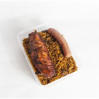 Suya rice + sausage and turkey