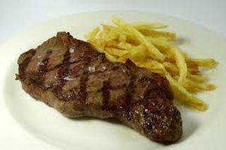 Entrecot Con Patatas Fritas