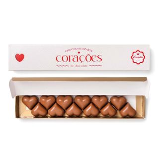 Corações de Chocolate de Leite
