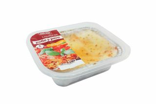 Lasaña de pollo y pavo