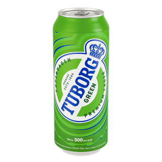 Пиво Tuborg Green з/б (0,5л)