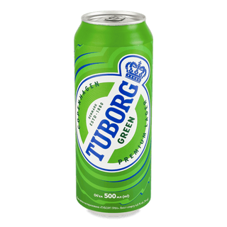 Пиво Tuborg Green з/б (0,5л)