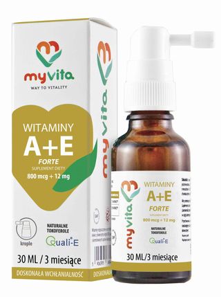 Witamina A 800mcg + E 12mg Forte 30ml krople MyVita
