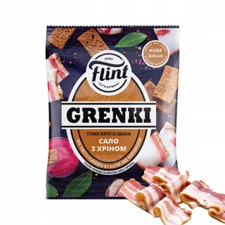 Grzanki Flint żytnio-pszenne o smaku boczku z chrzanem