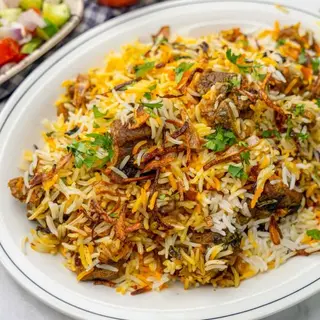 Meat biryani