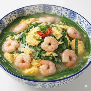 Gamberi e uova saltato 烈火虾仁鸡蛋