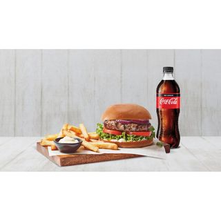 Chicken Burger With Chips & 1 Soda