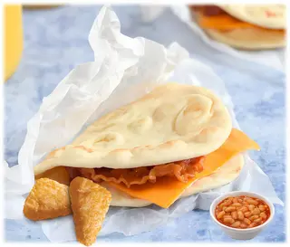 Deli quad bacon flat bread