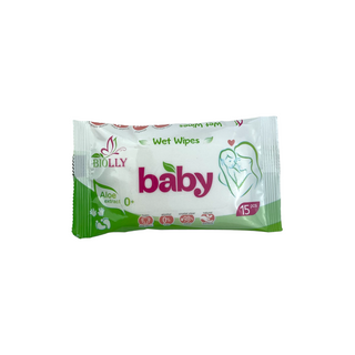 Серветка Волога 15 Шт, Тм Biolly For Baby