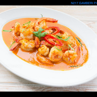 Gamberi in salsa piccante