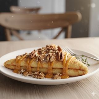 Crepe de miel y nueces