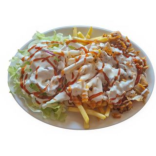 Plato Döner Kebab Pollo Con Arroz