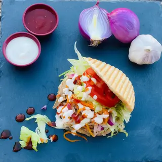 Falafel en pan pita