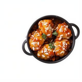 Pollo Frito Con Almendras