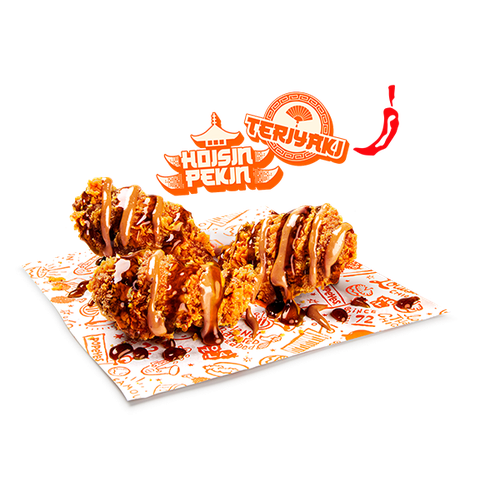 3 Alitas Teriyaki & Hoisin Pekín  x3