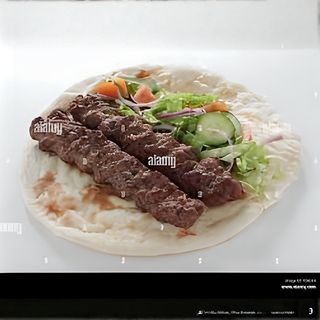 Naan seekh kebab durum