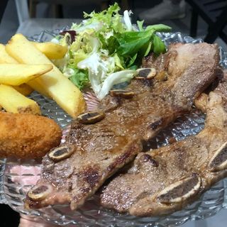 plato combinado costilla ternera