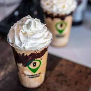 Frappe Check-in cald cu cofeină/decofeinizată 