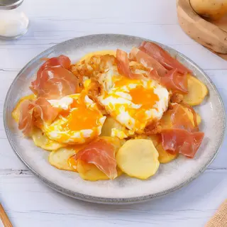 Huevos Rotos Con Jamón