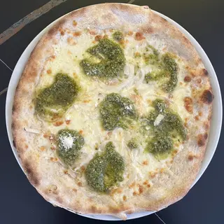 PIZZA CEBOLLA Y PESTO (30Cm.)