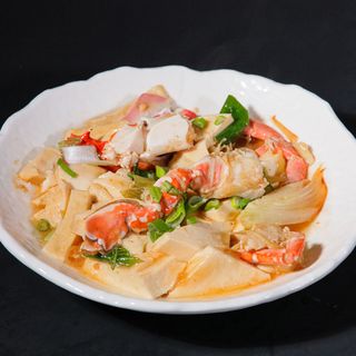 Granchio con tofu stufato