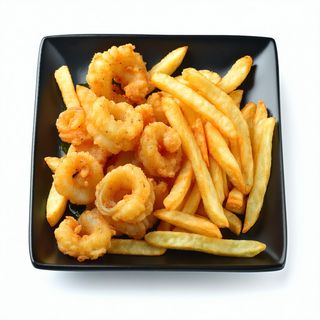 Medio Rabas con papas