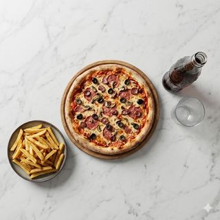 Pizza a scelta + fritto + bibita