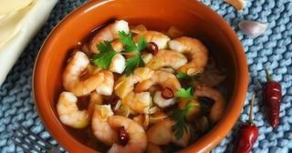 Gambas Á L'ail Et Huile D'olive