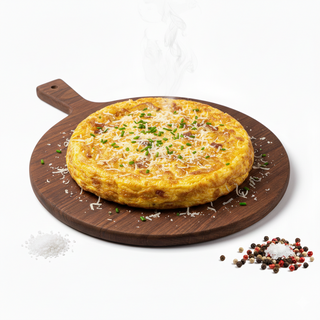 Omlette con parmigiano e funghi