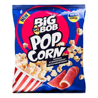 Попкорн зі смаком бекону "Детективний бекон"25гТМ"BIG BOB"