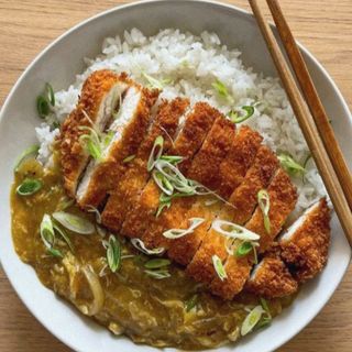 Arròs, salsa Curri i Ànec amb Salsa Teriyaki