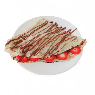 Crepe Con Chocolate Con Fruta