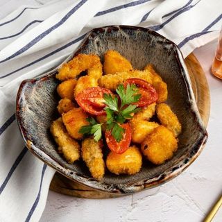 Теплый салат из баклажан