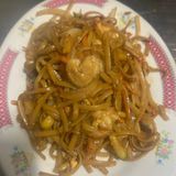 Tallarines Frito Con Gambas