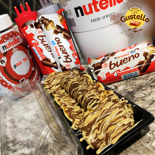 Mini pancakes au Nutella, Sauce Kinder & Kinder Bueno