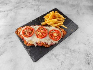 Milanesa a la napolitana c/ Patatas Fritas