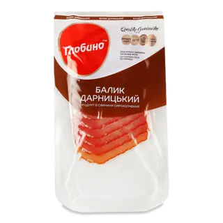Балик «Глобино» «Дарницький» с/к в/ґ нарізка (80г)