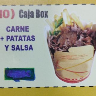  box con patatas y carne 