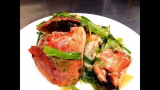 Crab With Ginger & Spring Onion Sauce