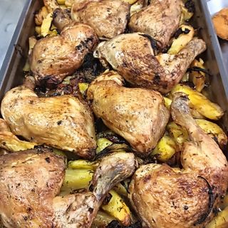 Asado de contramuslos 