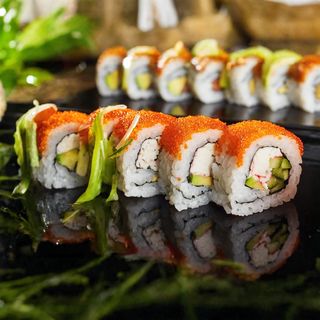 California z łososiem pieczonym