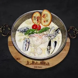 Соте з морепродуктів креветки мідії кальмари (600г)