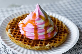 Classic with four swirls of ice cream