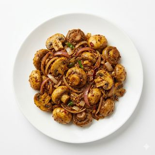 Champiñones Bhajee