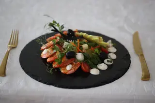 Salata sa gamborima i pistacijama