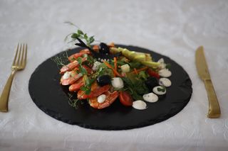 Salata sa gamborima i pistacijama