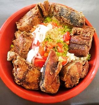 Attieké Poisson Thon Frit