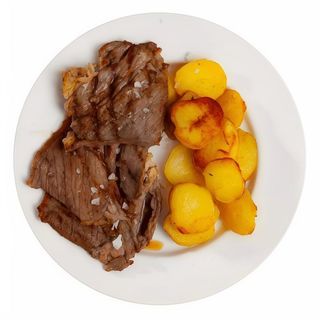 Ración De Lagarto iberico de bellota Con Patatas