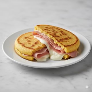 Arepa de jamón y queso (1 ud.)